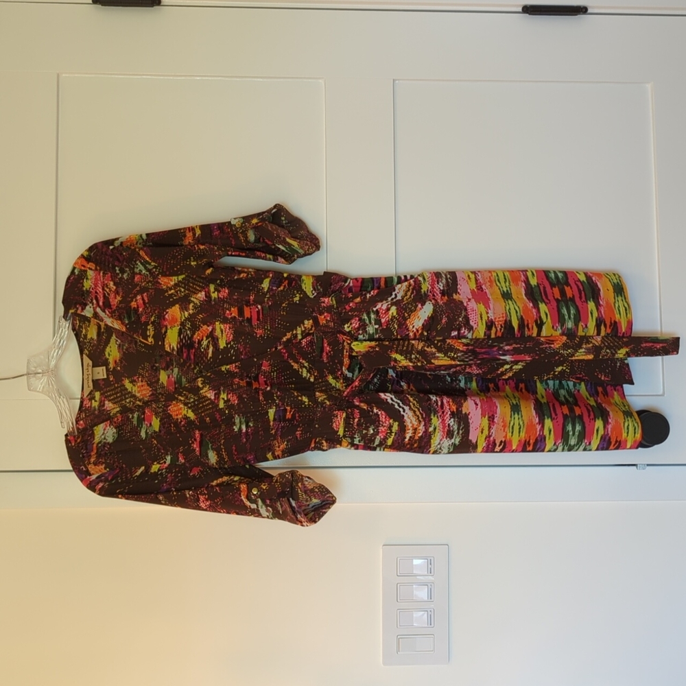 Colorful silk dress by Presley Skye